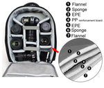 Borsa per fotocamera reflex USB CADeN Borsa per fotocamera unisex portatile impermeabile professionale Canon Nikon