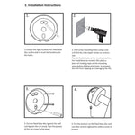 Dispenser di sapone manuale a parete in acciaio inossidabile 304, Square Wall-mounted, Round Wall-mounted, Square Table Top, Round Table Top
