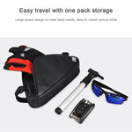 Borsa triangolare in poliestere cerato con trave anteriore per bicicletta Shark Tiger, Shark Tiger 1.5L Front Beam Bag