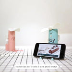 Ventilatore USB portatile con staffa per smartphone