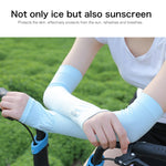 Maniche lunghe per protezione solare in seta di ghiaccio Ciclismo Guida Manichetta per braccio UV all'aperto, Lunghezza: 38 cm, Ice Silk Arm Oversleeve (White), Ice Silk Arm Oversleeve (Black), Ice Silk Arm Oversleeve (Gray)                            ...