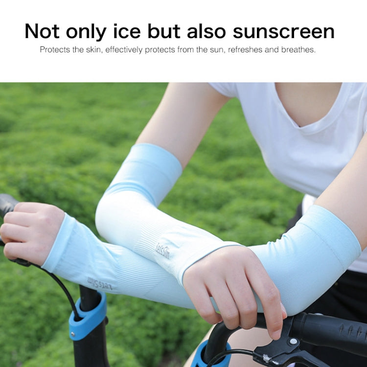 Maniche lunghe per protezione solare in seta di ghiaccio Ciclismo Guida Manichetta per braccio UV all'aperto, Lunghezza: 38 cm, Ice Silk Arm Oversleeve (White), Ice Silk Arm Oversleeve (Black), Ice Silk Arm Oversleeve (Gray)                            ...