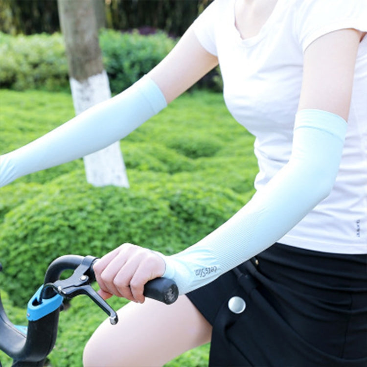 Maniche lunghe per protezione solare in seta di ghiaccio Ciclismo Guida Manichetta per braccio UV all'aperto, Lunghezza: 38 cm, Ice Silk Arm Oversleeve (White), Ice Silk Arm Oversleeve (Black), Ice Silk Arm Oversleeve (Gray)                            ...