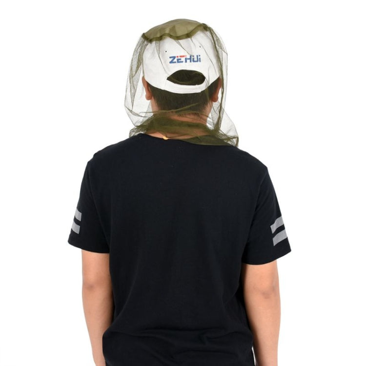 Anti-zanzara Ape Insetto Rete Cappello Testa Protezione per il viso Copertura in rete Protezione da campeggio da viaggio, Anti-mosquito Insect Net Hat