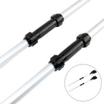 2 pezzi di tubo di collegamento per pagaia per gommone, connettore universale, accessori per barche per asta da 26-28 mm, Rubber Boat Paddle Connection Tube