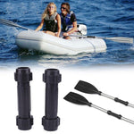2 pezzi di tubo di collegamento per pagaia per gommone, connettore universale, accessori per barche per asta da 26-28 mm, Rubber Boat Paddle Connection Tube
