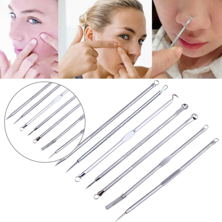 Set aghi per acne in acciaio inox 7 in 1