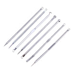 Set di aghi per acne in acciaio inossidabile 7 in 1. Ago per acne