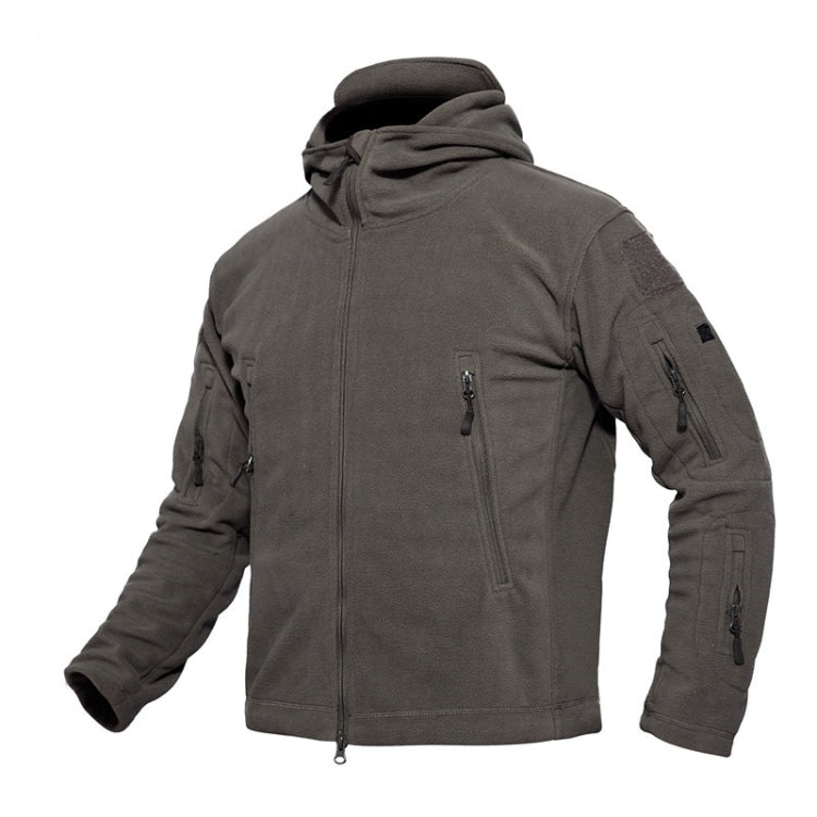 Cappotto con cappuccio traspirante tattico termico uniforme militare da uomo in pile caldo, S, M, L, XL, 2XL, 3XL