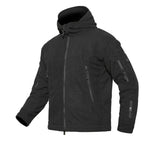 Cappotto con cappuccio traspirante tattico termico uniforme militare da uomo in pile caldo, S, M, L, XL, 2XL, 3XL