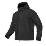 Cappotto con cappuccio traspirante tattico termico uniforme militare da uomo in pile caldo, 4XL