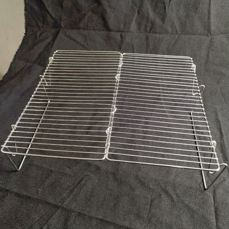 Griglia per barbecue sollevabile Griglia per barbecue pieghevole in acciaio inossidabile da campeggio Griglia a carbone di legna, 31x31x21cm