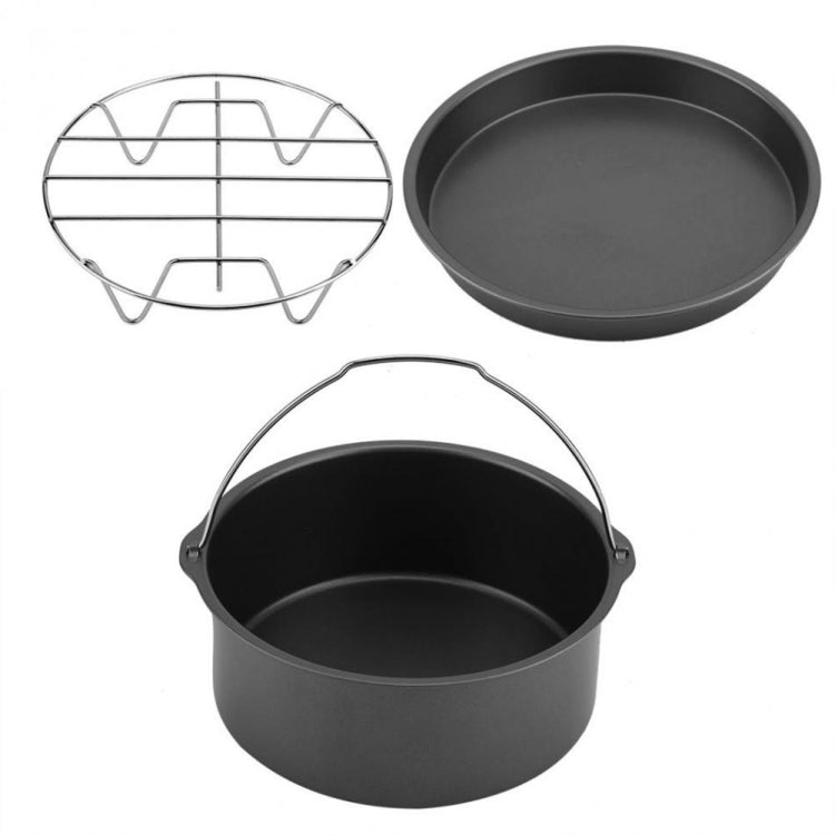 Set di accessori per friggitrice 5 in 1 Set di friggitrice ad aria multifunzionale Grill Pizza Pan, 5 in 1 Set