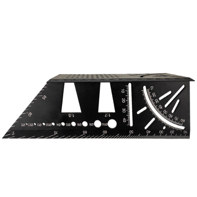 Righello angolare multifunzione in lega di alluminio per la lavorazione del legno 3D, 3D Angle Ruler