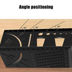 Righello angolare multifunzione in lega di alluminio per la lavorazione del legno 3D, 3D Angle Ruler