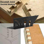 Righello angolare multifunzione in lega di alluminio per la lavorazione del legno 3D, 3D Angle Ruler