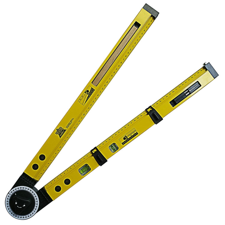 Misuratore di angolo di misurazione della pendenza della bussola per la lavorazione del legno con calibro di linea multifunzione da 0-270 gradi, 0-270 Degrees Meter