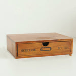 Scrivania con cassetto in legno retrò, One Pumping, Two Pumping, Three Pumping, Four Pumping