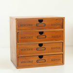 Scrivania con cassetto in legno retrò, One Pumping, Two Pumping, Three Pumping, Four Pumping