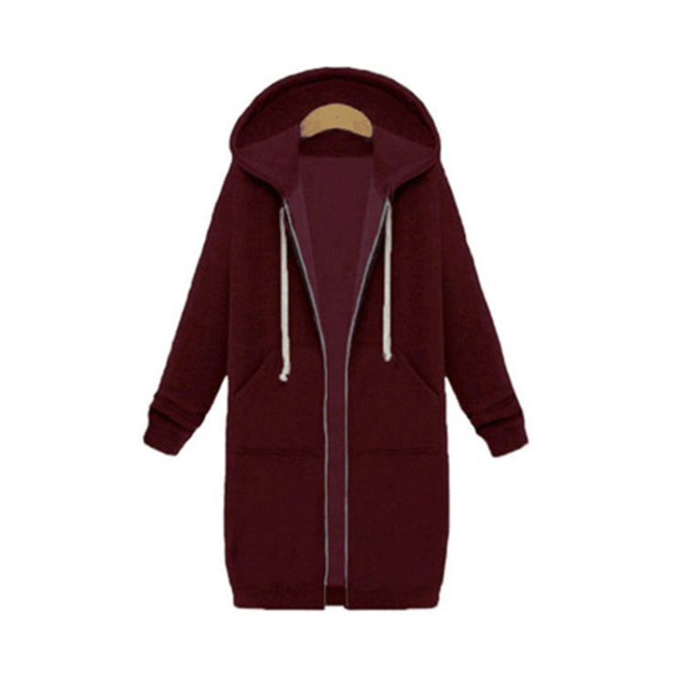 Maglione a maniche lunghe con cappuccio da donna nel cappotto lungo, XL