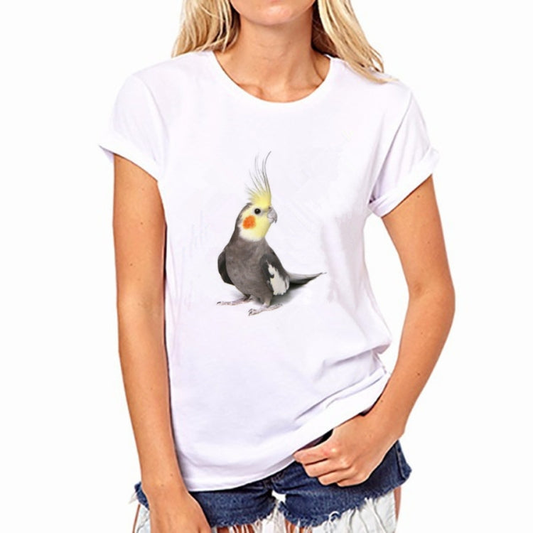 T-shirt da Donna a maniche corte fantasia Pappagallo, XS, S, M, L, XL, XXL, XXXL
