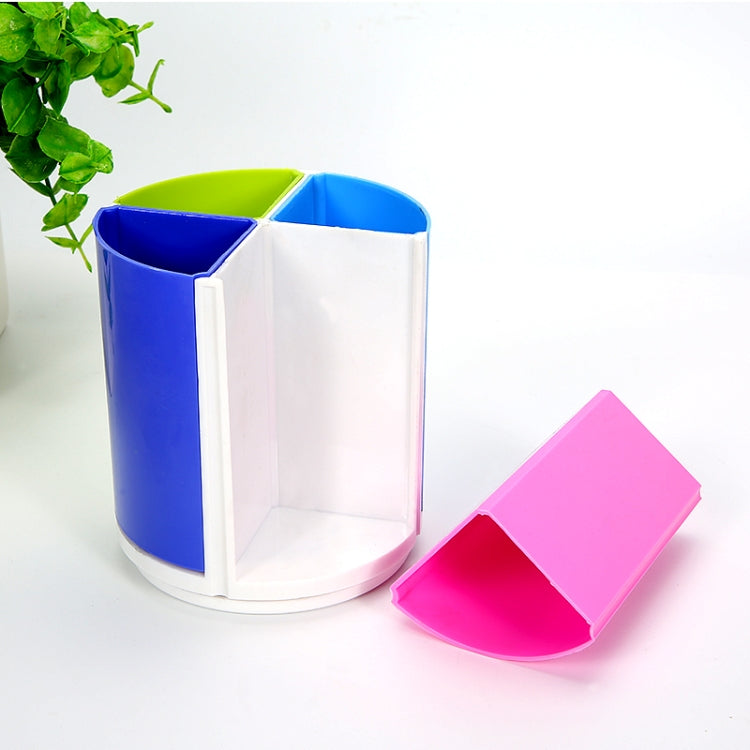 Portapenne rotondo multifunzionale colorato staccabile per ufficio di cancelleria rotante, Round Pen Holder