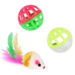 Set di giocattoli per gatti per animali domestici Giocattolo combinato per topi di peluche con bastoncini per gatti divertenti,Specifica:, No. 2 Set, No. 3 Set, No.4 Set, No. 5 Set, No. 6 Set, No. 7 Set, No. 8 Set, No. 9 Set, No. 10 Set, No.11 Set     ...