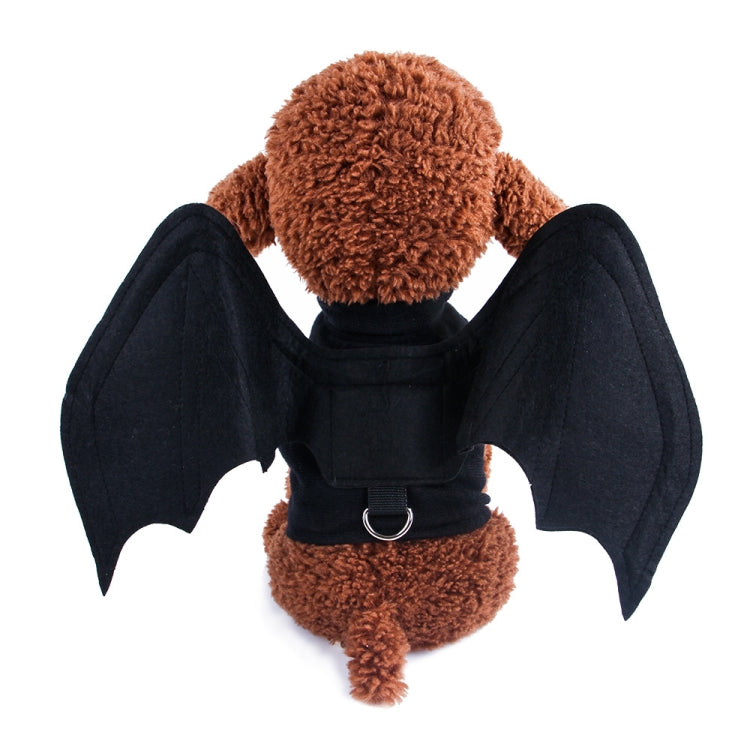 Creative Cat Dog Halloween Ali di pipistrello Puntelli divertenti Vestiti per animali domestici, S, M, L