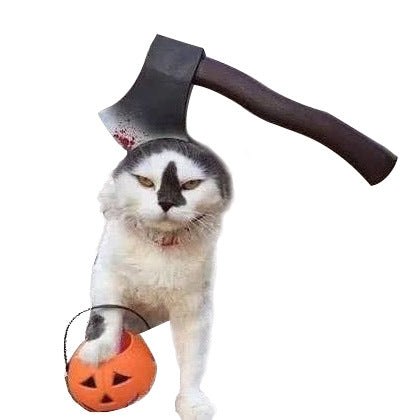 2 pezzi creativi per cani gatto Halloween divertenti oggetti di scena ordinati fascia con cappuccio, S, M
