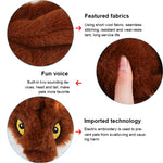 Morso giocattolo per cani Molari vocali resistenti all'usura Peluche per animali domestici di medie e grandi dimensioni, Small, Large
