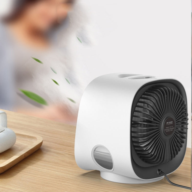 Mini ventilatore multifunzionale per aromaterapia, umidificazione, ventilatore portatile per condizionatore d'aria da ufficio, desktop per la casa, Sky White, Cherry Blossom Powder, Moran Green, Dark Blue