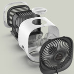 Mini ventilatore multifunzionale per aromaterapia, umidificazione, ventilatore portatile per condizionatore d'aria da ufficio, desktop per la casa