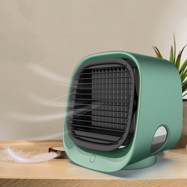 Mini ventilatore multifunzionale per aromaterapia, umidificazione, ventilatore portatile per condizionatore d'aria da ufficio, desktop per la casa, Sky White, Cherry Blossom Powder, Moran Green, Dark Blue