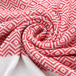 Asciugamano da bagno in cotone a righe con nappe sottile viaggio campeggio bagno sauna spiaggia palestra piscina coperta assorbente facile manutenzione