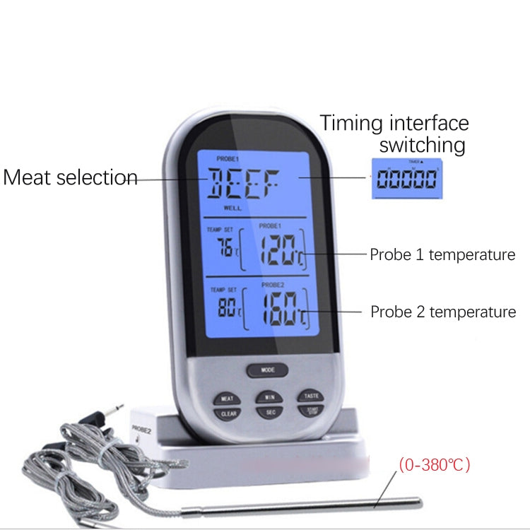 Tipo di sonda digitale Forno per cottura Termometro per alimenti Utensili da cucina, GHY-6002
