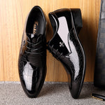 Scarpe da uomo in pelle di coccodrillo lucida a punta, 38, 39, 40, 41, 42, 43, 44, 45