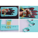 Finger Force Ginnico Finger Gripper Attrezzatura per l'allenamento riabilitativo dell'emiplegia per bambini e adulti, consegna a colori casuale, Finger Gripper