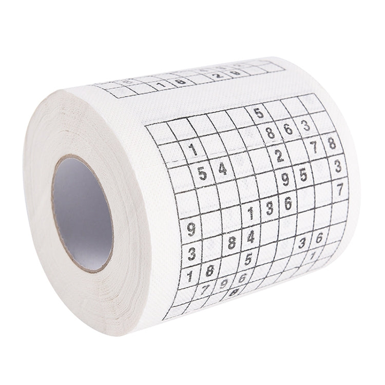 3 rotoli di carta igienica Sudoku creativa per il viso, 3 Rolls