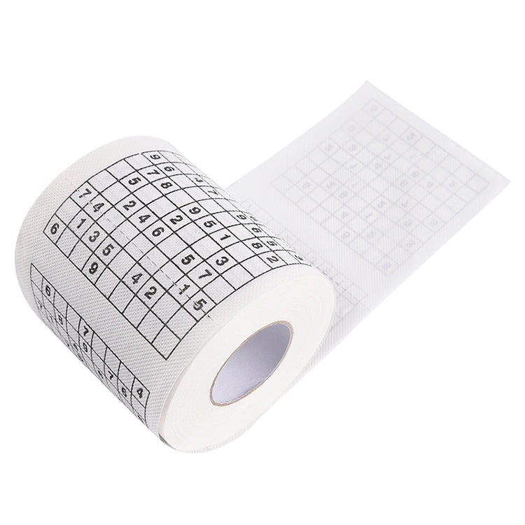 3 rotoli di carta igienica Sudoku creativa per il viso, 3 Rolls