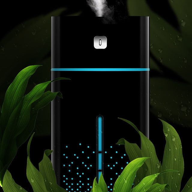 Umidificatore ad ultrasuoni USB Diffusore di oli essenziali Diffusore di aromi LED Luce notturna Spray Purificatore di nebbia, 1000 ml