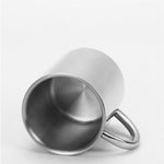 Tazze per acqua e latte per bevande al caffè in acciaio inossidabile 304 a doppio isolamento Tazza per bere durevole con coperchio, 304 Stainless Steel 200ml, 304 Stainless Steel 300ml, 304 Stainless Steel 400ml