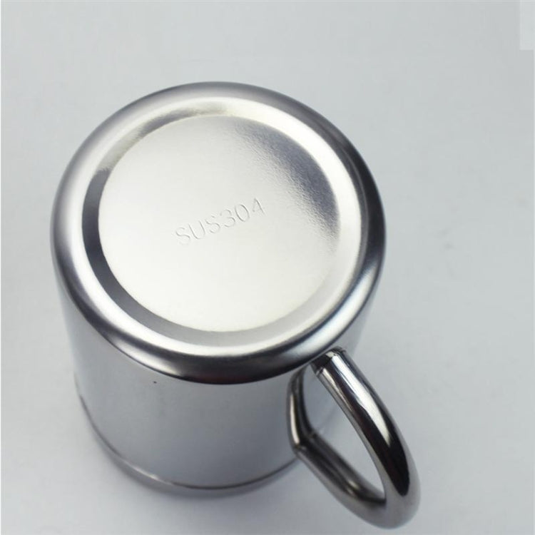 Tazze per acqua e latte per bevande al caffè in acciaio inossidabile 304 a doppio isolamento Tazza per bere durevole con coperchio, 304 Stainless Steel 200ml, 304 Stainless Steel 300ml, 304 Stainless Steel 400ml