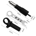 Adattatore per macchina rivettatrice con teste 2,4-4,8 mm