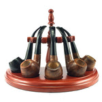 2 macchinetta per sigarette a rulli per tabacco in metallo da 70 mm per carta, Five-seat Pipe Holder
