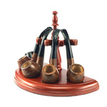 2 macchinetta per sigarette a rulli per tabacco in metallo da 70 mm per carta, Five-seat Pipe Holder