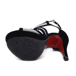 Sandali con pesce con tacco alto e motivo geometrico con cuciture in pelle, 34, 35, 36, 37, 38, 39, 40, 41, 42
