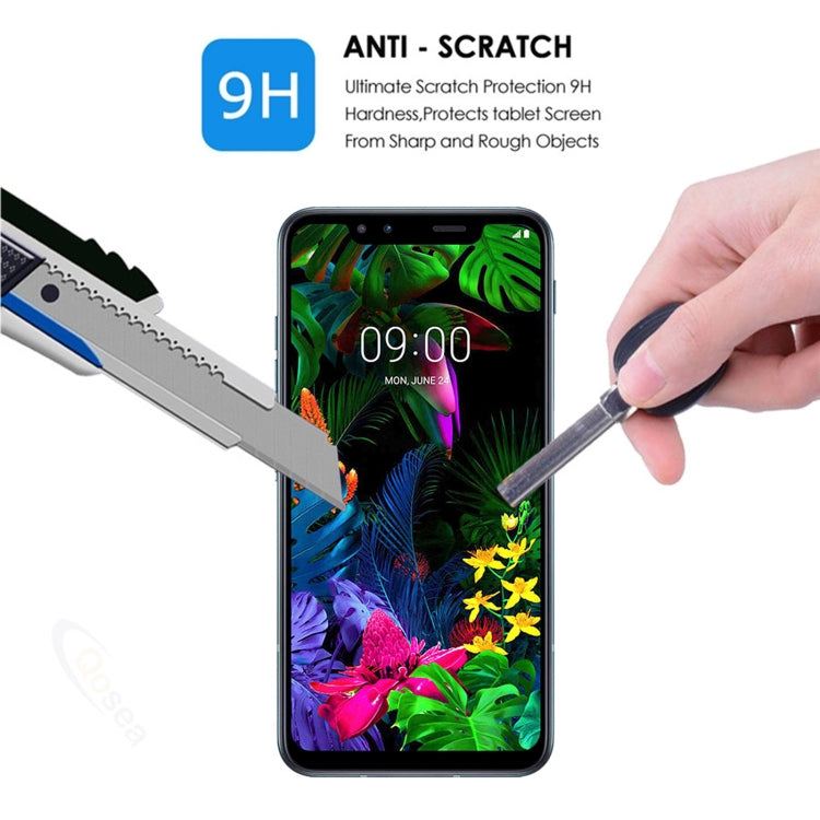 Pellicola in vetro temperato a schermo intero antideflagrante trasparente 9H 2.5D ultrasottile per LG G8S ThinQ, For LG G8S ThinQ