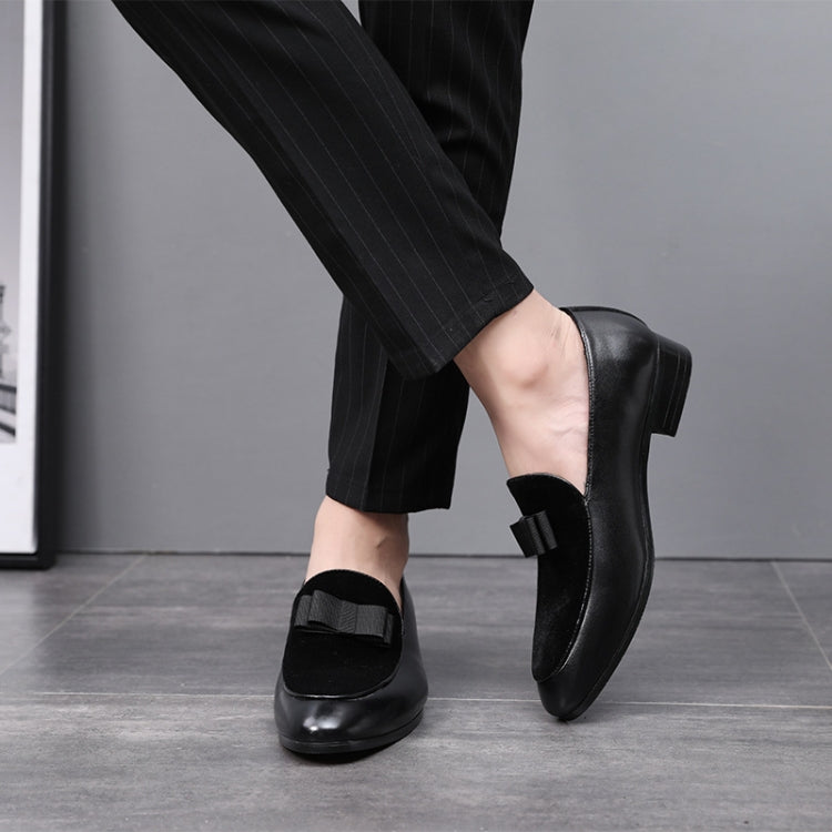 Abito da sposa Bowknot Appartamenti maschili Scarpe casual da uomo, 37, 38, 39, 40, 41, 42, 43, 44, 45, 46, 47, 48