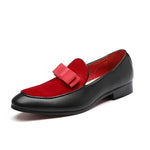 Abito da sposa Bowknot Appartamenti maschili Scarpe casual da uomo, 37, 38, 39, 40, 41, 42, 43, 44, 45, 46, 47, 48