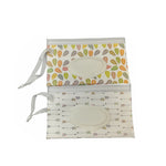 Borsa da trasporto portatile con pochette da 10 pezzi Borsa da trasporto per esterni Riutilizzabile Borsa per salviette umidificate in carta sottile riutilizzabile in EVA, dimensioni: 22,3x13,5+2,5 cm